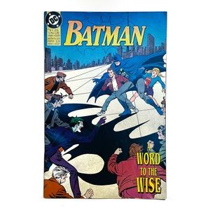 Vintage 1992 DC Comics Batman Comic Book Word To The Wise Superhero Time Warner